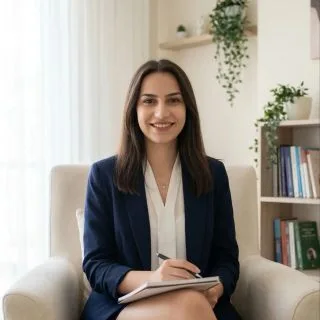 Psk. Dan. Ebru Yağanoğlu — Psikolojik danışma ve rehberlik. Portre fotoğrafı.
