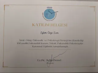 Uzm. Psk. Eylem Esen profilinde yer alan galeri fotoğrafı.