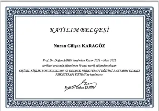 Uzm. Psk. Gülşah Karagöz profilinde yer alan galeri fotoğrafı.