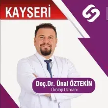 Doç. Dr. Ünal Öztekin — Üroloji, Kayseri. Portre fotoğrafı.